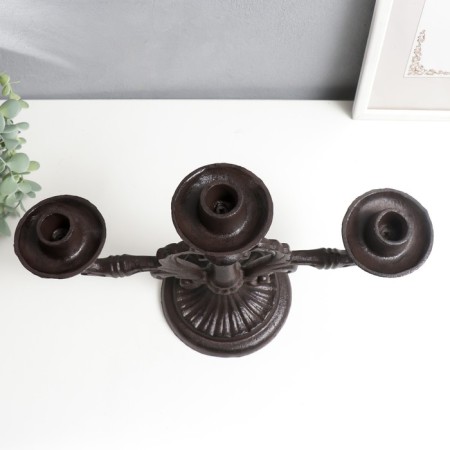 Cast iron candle for 3 candles "curtsy" 24x13x35 cm-2