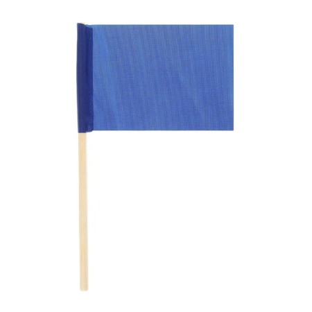 Flag, length 25 cm, 10x15 cm, blue color