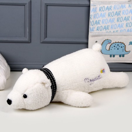 Soft toy-podushka "Bear", 60 cm, white color-1