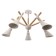 Chandelier 1060/5wt e27 60W white 73x73x60 cm