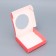 Gift box team with a window, pink, 11.5 x 11.5 x 3 cm