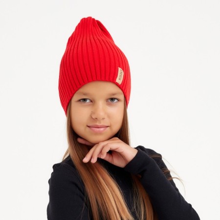 Children's hat minku rr 56-58, color red