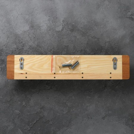 Wooden hanger wall, on 4 hooks, array of oak, ash-7