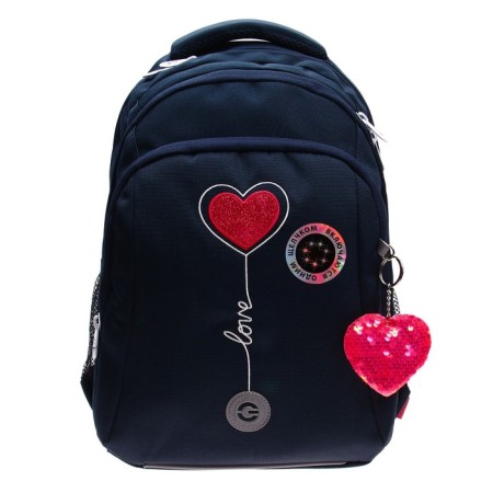 School backpack, 40 x 27 x 20 cm, Grizzly 361, ergonomic back, laptop department, blue RG-361-2_3-2