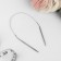 The knitting needles are circular, for knitting, with a metal cable, d = 4 mm, 10/40 cm