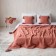 Shifu bedspread, size 220x240 cm, terracotta color