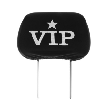 VIP headrest covers, black, set 2 pcs-1