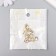 Decor for creativity metal, rhinestones, pearl "Teddy bear" gold 1x1.6 cm