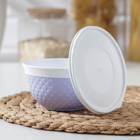 A bowl with a lid, 500 ml, 13.5 × 7.5 cm, color mix-1