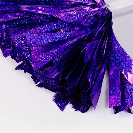 Pompom 1pc, color violet holography-4
