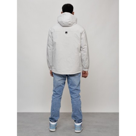 Male spring jacket, size 56, light gray color-7