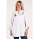 Female shirt, size 52, white color