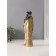 Souvenir Polystone "African Family" outfit with gold patterns 30.5x7.4x10.2 cm