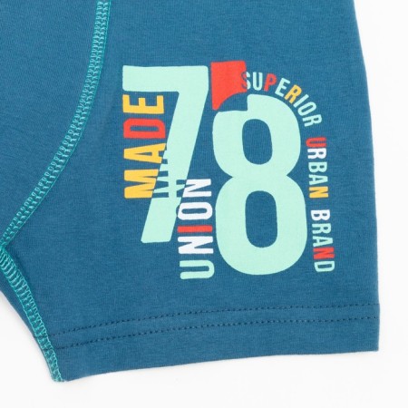 Panties for a boy (boxers), jeans color, height 134 cm-1