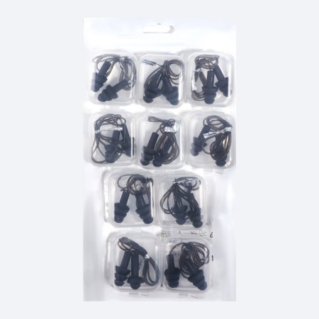 Berushi, packing 10 pairs, on a silicone lace, in a plastic case, black color-3