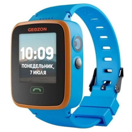 GEOZON AQUA 1.44 smart watch, IPS, IP67, Glonass, GPS, Wi-Fi, Android, iOS, Blue
