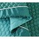 A set with a veil "Molly", size 160x220 cm, 50x70 cm, color malachite