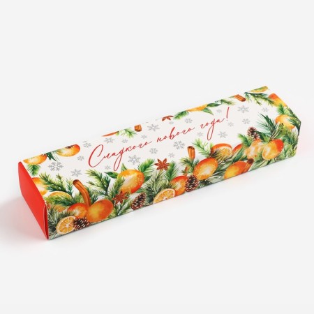 Box for sweets "New Year's botanist", 5 x 21 x 3.3 cm, New Year-1