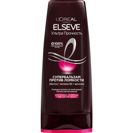Hair balm Elseve "Ultra Strength", 400 ml