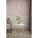 Journal table "Reed Gold 430", 550 × 550 × 450 mm, color white marble