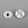 A set of buttons on the leg, d = 21.5 mm, 5 pcs, white/silver color