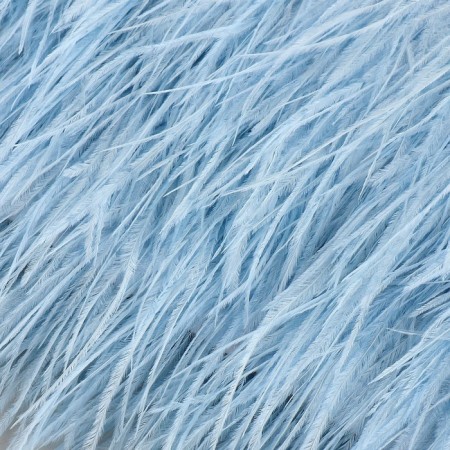 Braid with ostrich feathers, 8-10 cm, 5 ± 0.5 m, blue color-1