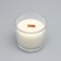 A candle made of soy wax in a glass with a wooden wick "Sandal tree", 65 grams