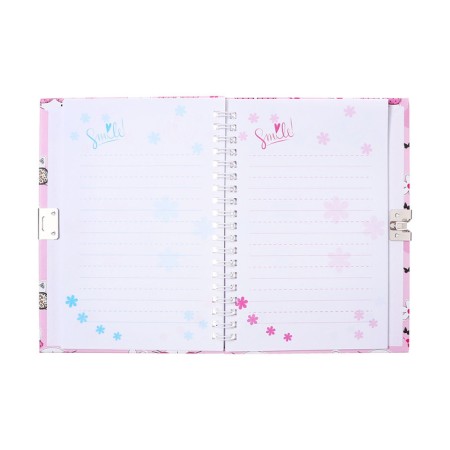 Gift notebook, 45 sheets, line, on the castle, on the crest, cats (17.8x13cm)-5