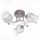 Causte "Dix" 3x40W E27 Chrome Model: 2612366