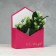 Golden embossing P.S. I love you, raspberry 18 x 24 x 7 cm