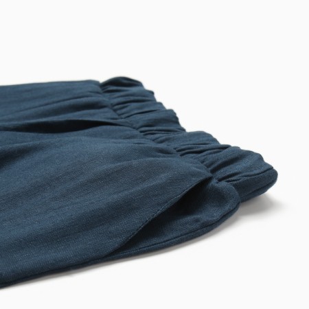 Pants for the boy KAFTAN LINEN, p. 30 (98-104), dark blue-5