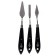 Mastikhin, a set of 3 pieces "Gamma", "Studio" (No. drop, rhombus, rectangle), forged