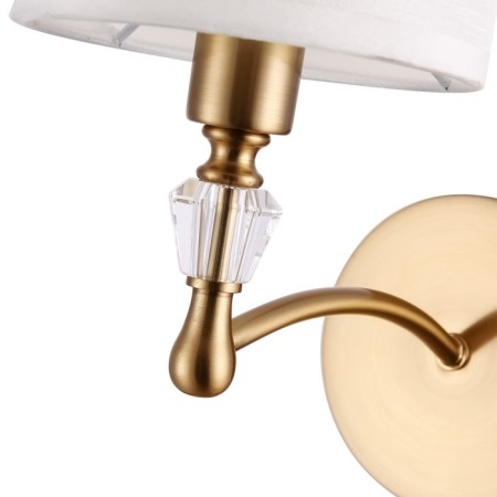 Wall lamp 40W, 1HE14, 30x13 cm, brass-2