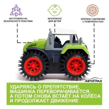 The “Farmer owner” tractor, works on batteries, green color-4