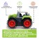 The “Farmer owner” tractor, works on batteries, green color