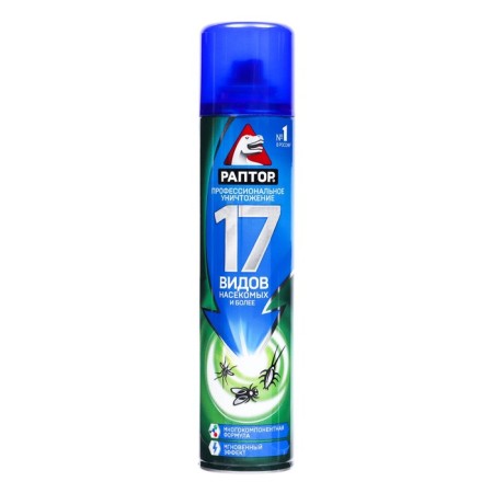 Aerosol from insects raptor, from cockroaches, ants, spiders and fleas 275 ml