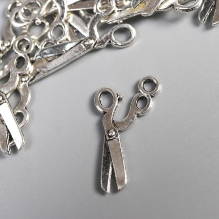 Decor Metal for creativity "Hairdresser scissors" (A17980) 1.2x2.2 cm