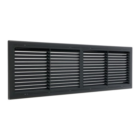 Ventilation grate "Vento" 4513VR, 450x130 mm, with a grid, detachable, graphite-1