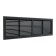 Ventilation grate "Vento" 4513VR, 450x130 mm, with a grid, detachable, graphite