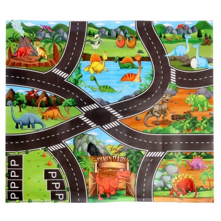 Game set "Dinopark", 4 cars, rug-1