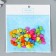 Buttons plastic for creativity on the leg "colored hearts" set of 60 pcs 1.2x1.2 cm