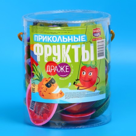 Drage "Cool fruits" with crispy filling Assorted, 12g.-2