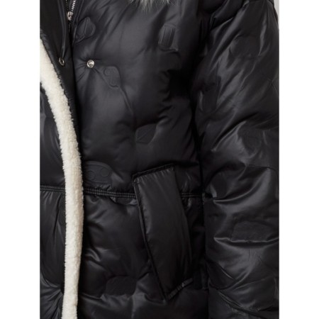Coat insulated winter female, size 52, black color-14