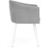 Stol on a metal frame of the jack metal/velor, white/light gray 59x57x83 cm