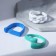 Ring set 3 pieces “shapes”, color white, blue, green, dimensionless