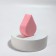 Makeup sponge "Flat drop", 6 × 4.5 cm, pink color
