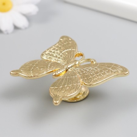 Pen for the casket metal "butterfly" gold 5.2x6.3 cm-1