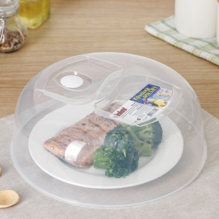 CHF for microwave, 26 cm, with a valve, transparent
