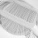 Metallized braid "fringe", 10 cm, 4.5 ± 0.5 m, white color