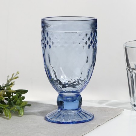 Cryste glass, glass, 335 ml, blue color